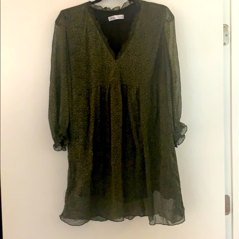 Zara V-neck Mini Dress